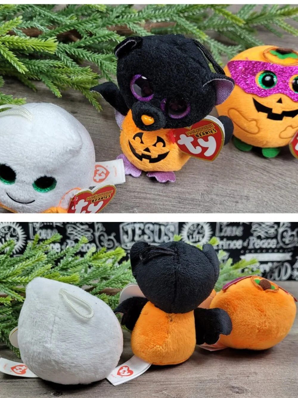 Ty Halloween Treatsie Mystery & Batty Halloweenies Beanies NWT